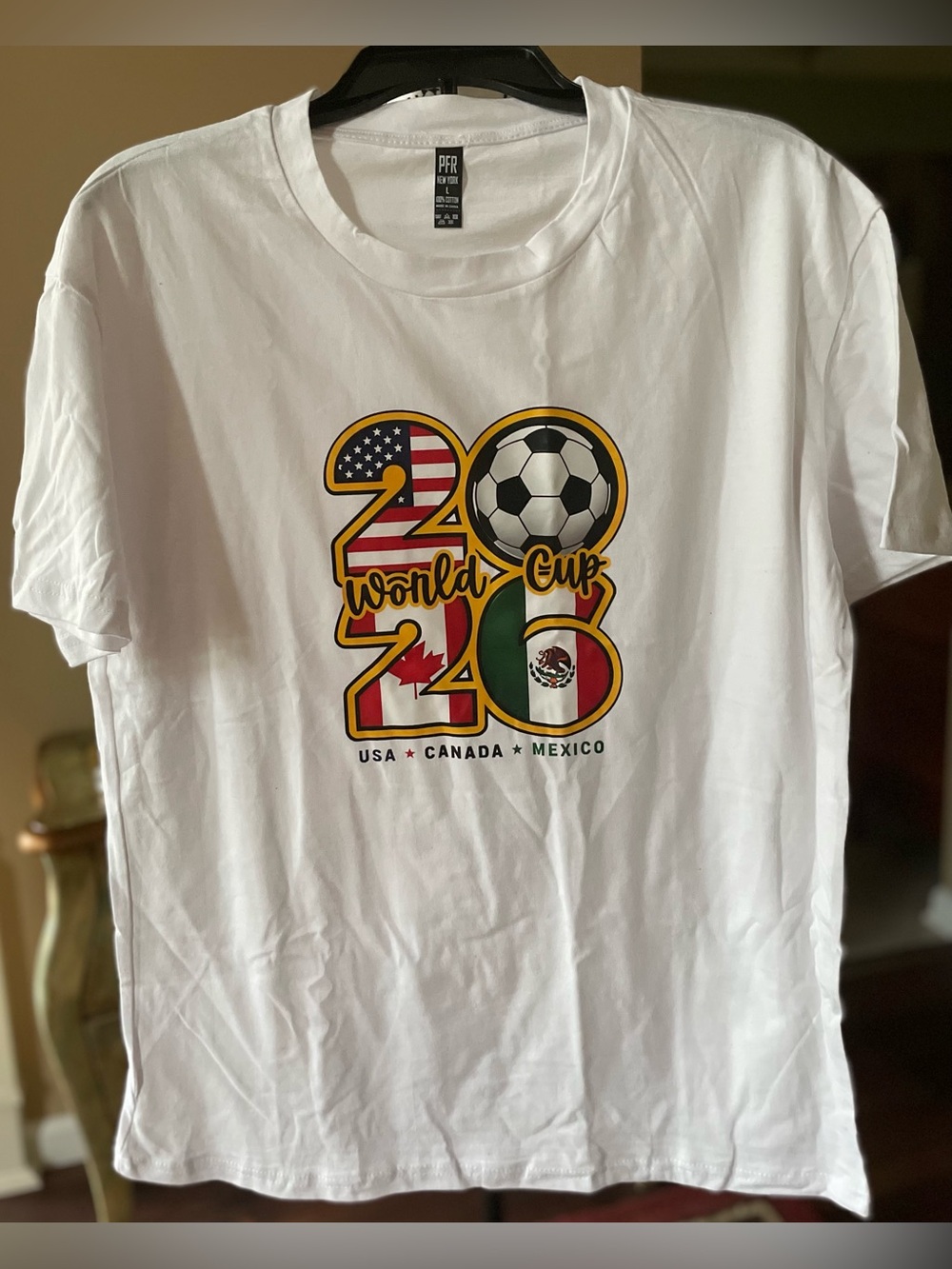 FIFA World Cup 2026 
White Tee-Shirt NWOT
Size: L